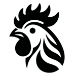 cabeza de gallina icono
